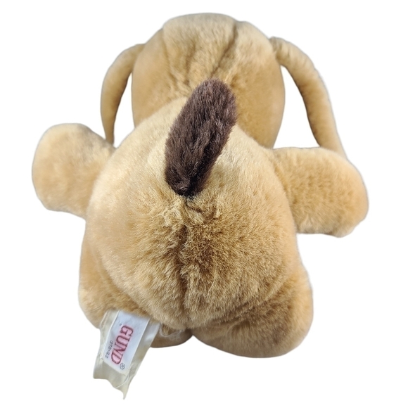 𝅺vintage 1979 - 83 Gund Stitch Puppy Dog 12" Plush Brown Teddy Stuffie Toy - Picture 2 of 3